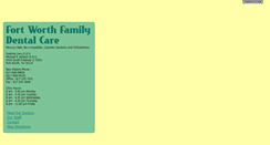 Desktop Screenshot of fortworthfamilydental.com