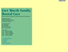 Tablet Screenshot of fortworthfamilydental.com